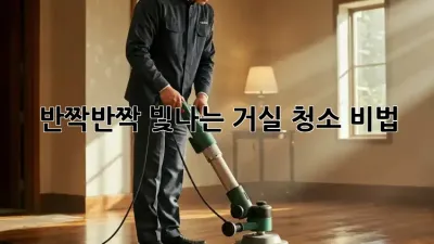 ✨반짝반짝 빛나는 거실 청소 비법✨